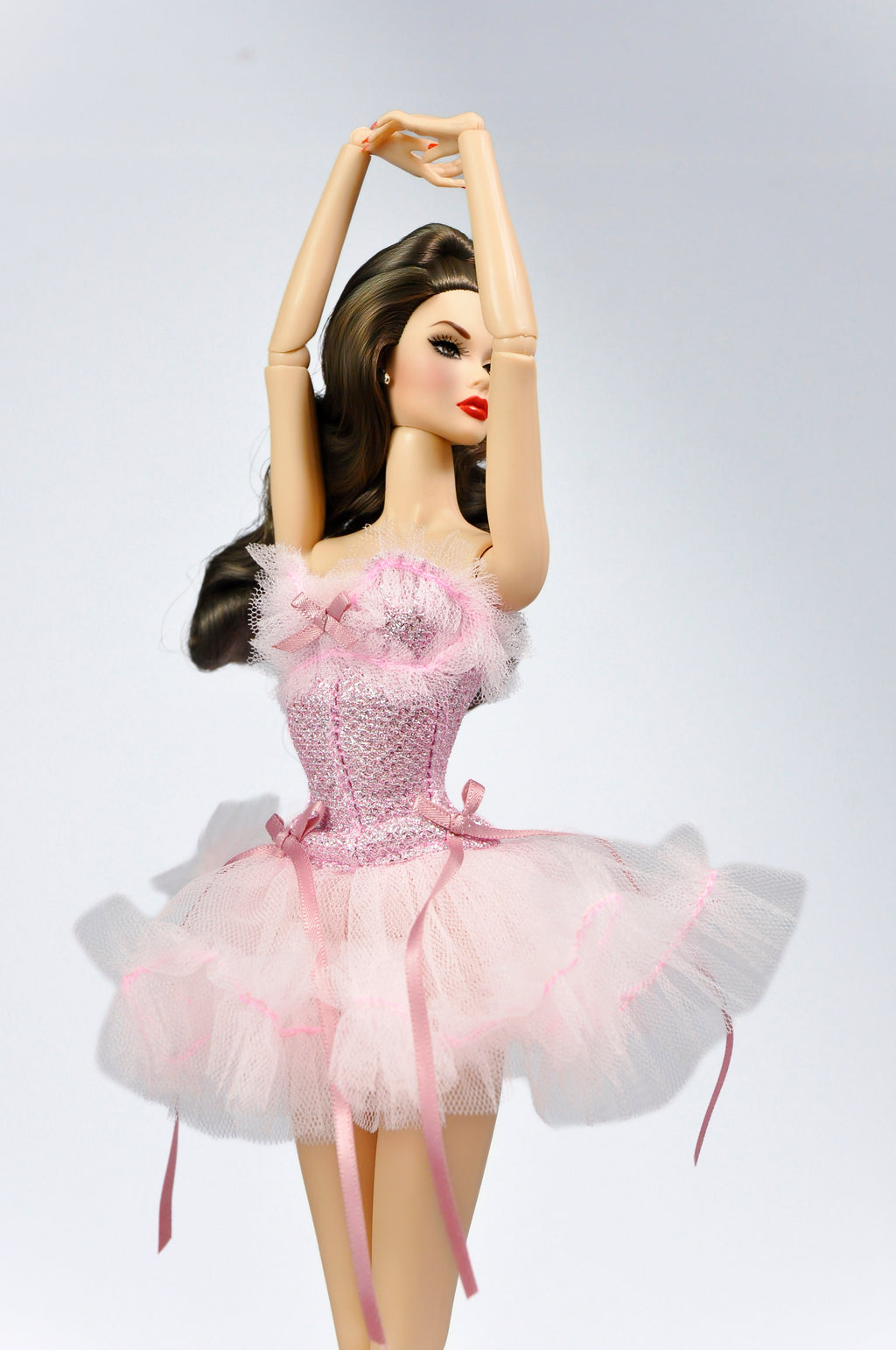 OOAK | Pink Ballerina Couture Outfit for Fashion Royalty Dolls