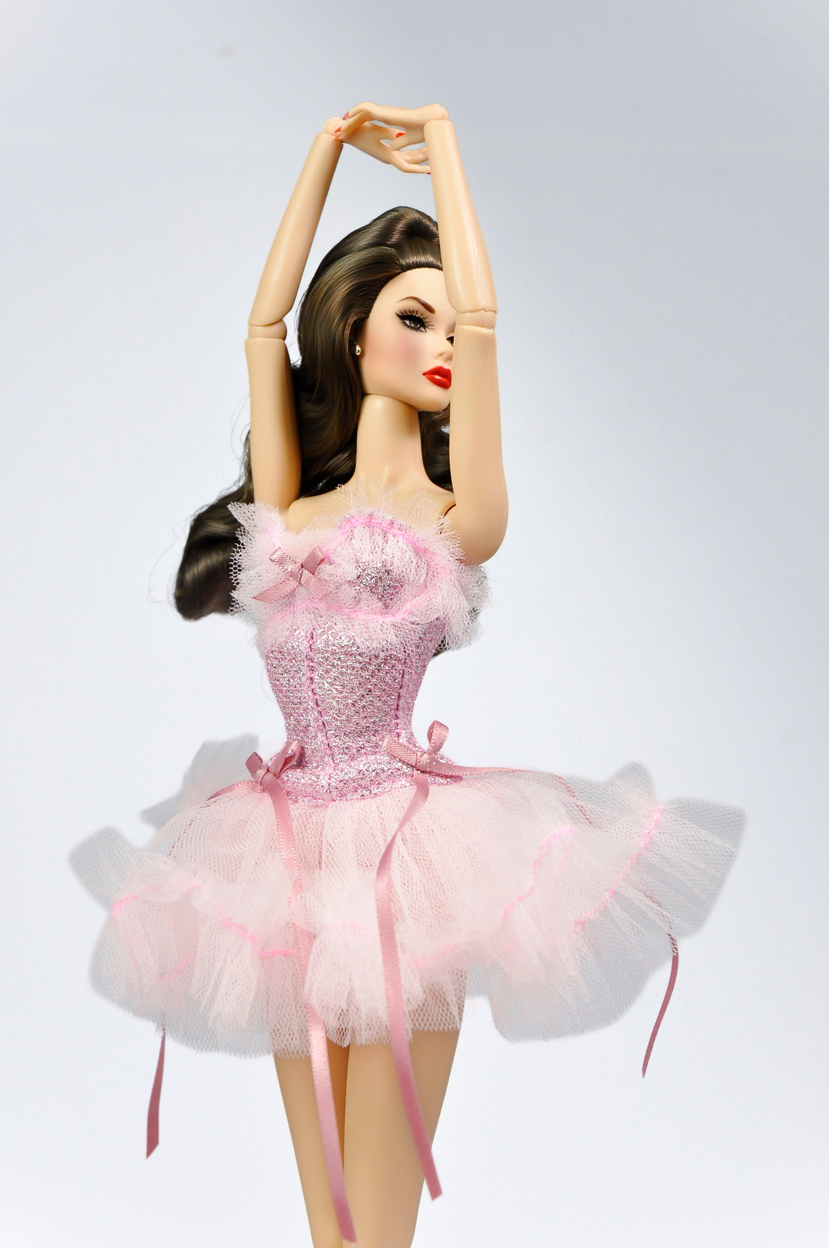 OOAK | Pink Ballerina Couture Outfit for Fashion Royalty Dolls