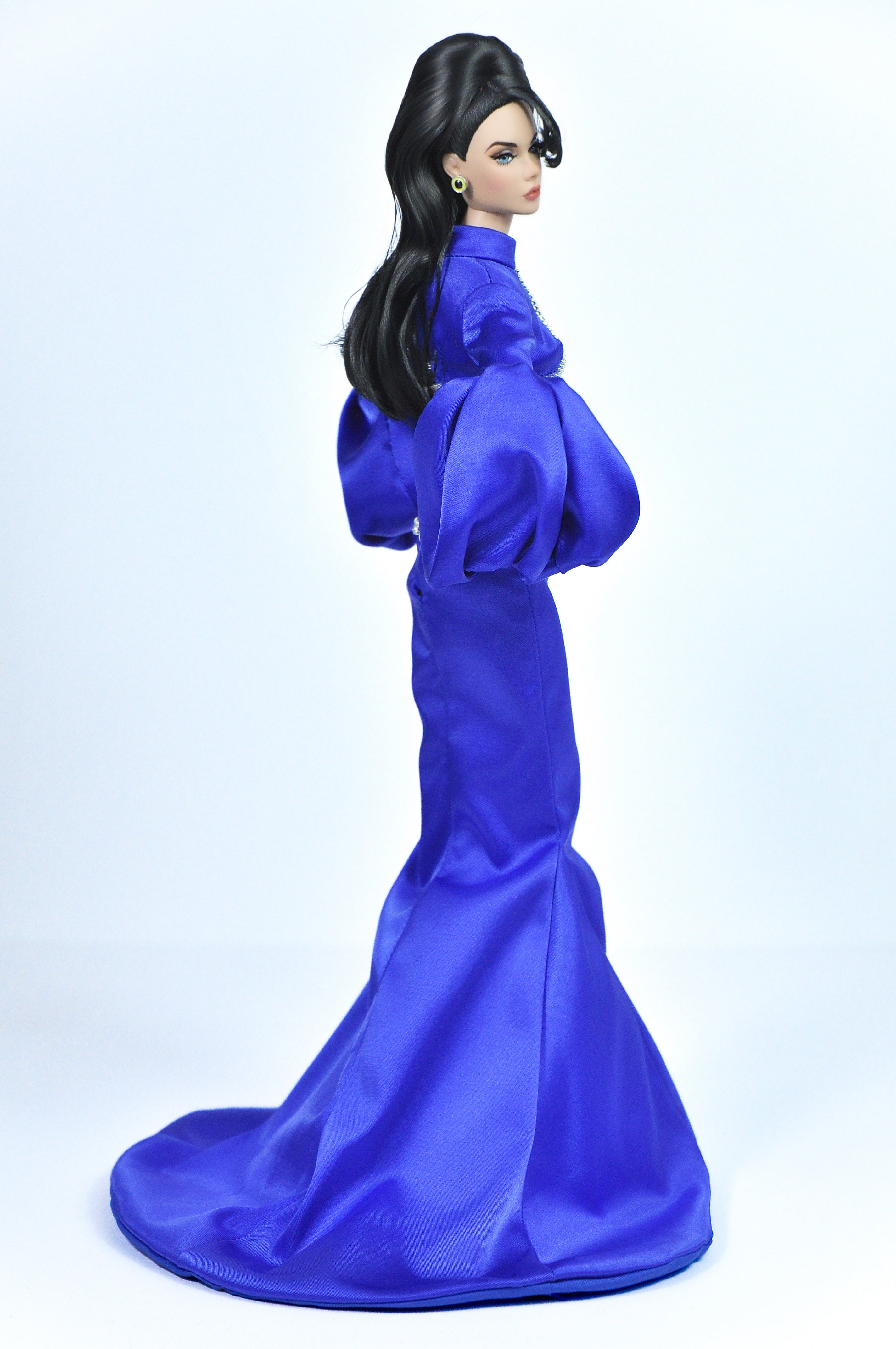 OOAK | Royal Entrance | Royal blue 2-piece-evening outfit for Fashion Royalty & NU FACE doll