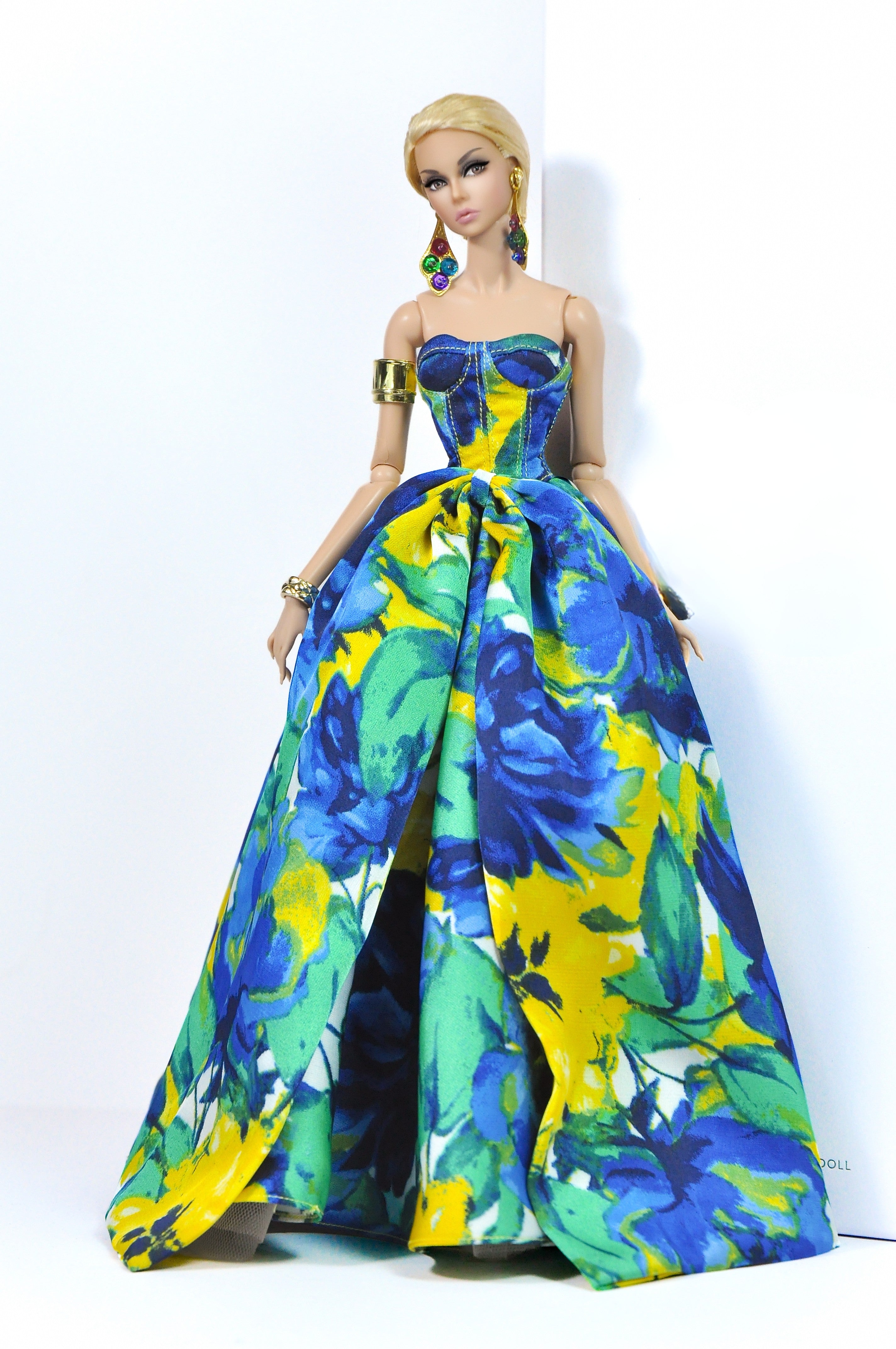 Tropical Bloom Evening Gown – Fashion Royalty 6.0 Doll Clothes