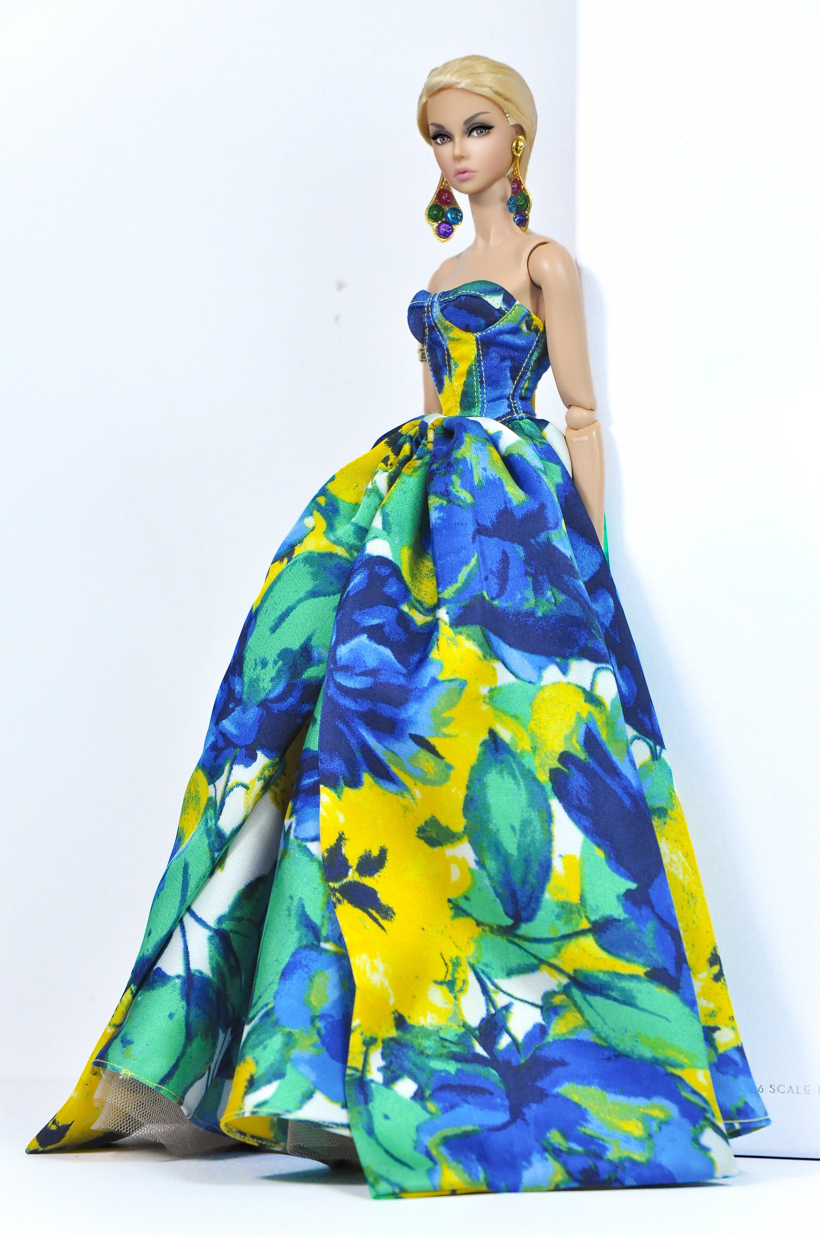 Tropical Bloom Evening Gown – Fashion Royalty 6.0 Doll Clothes