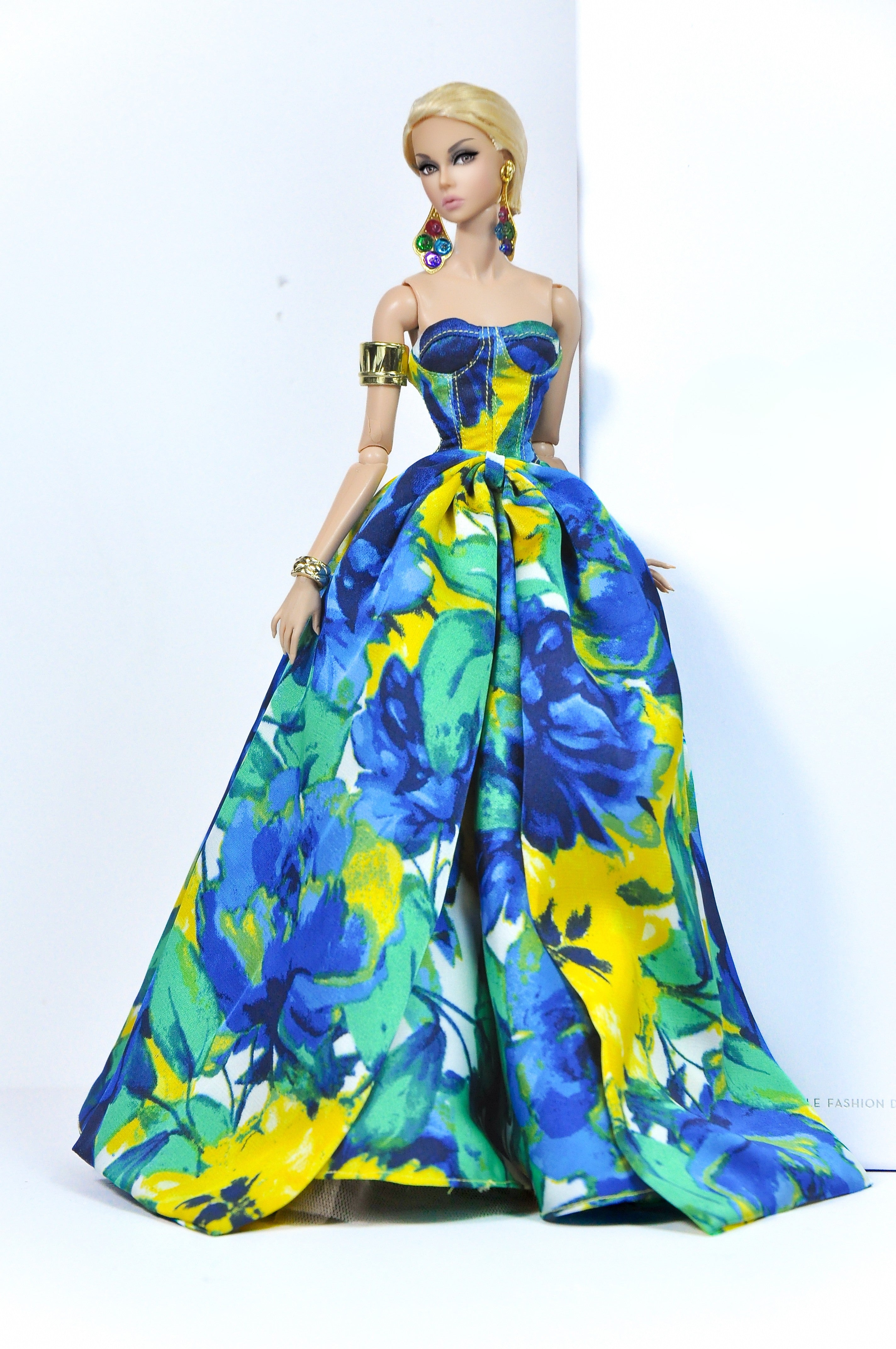 Tropical Bloom Evening Gown – Fashion Royalty 6.0 Doll Clothes