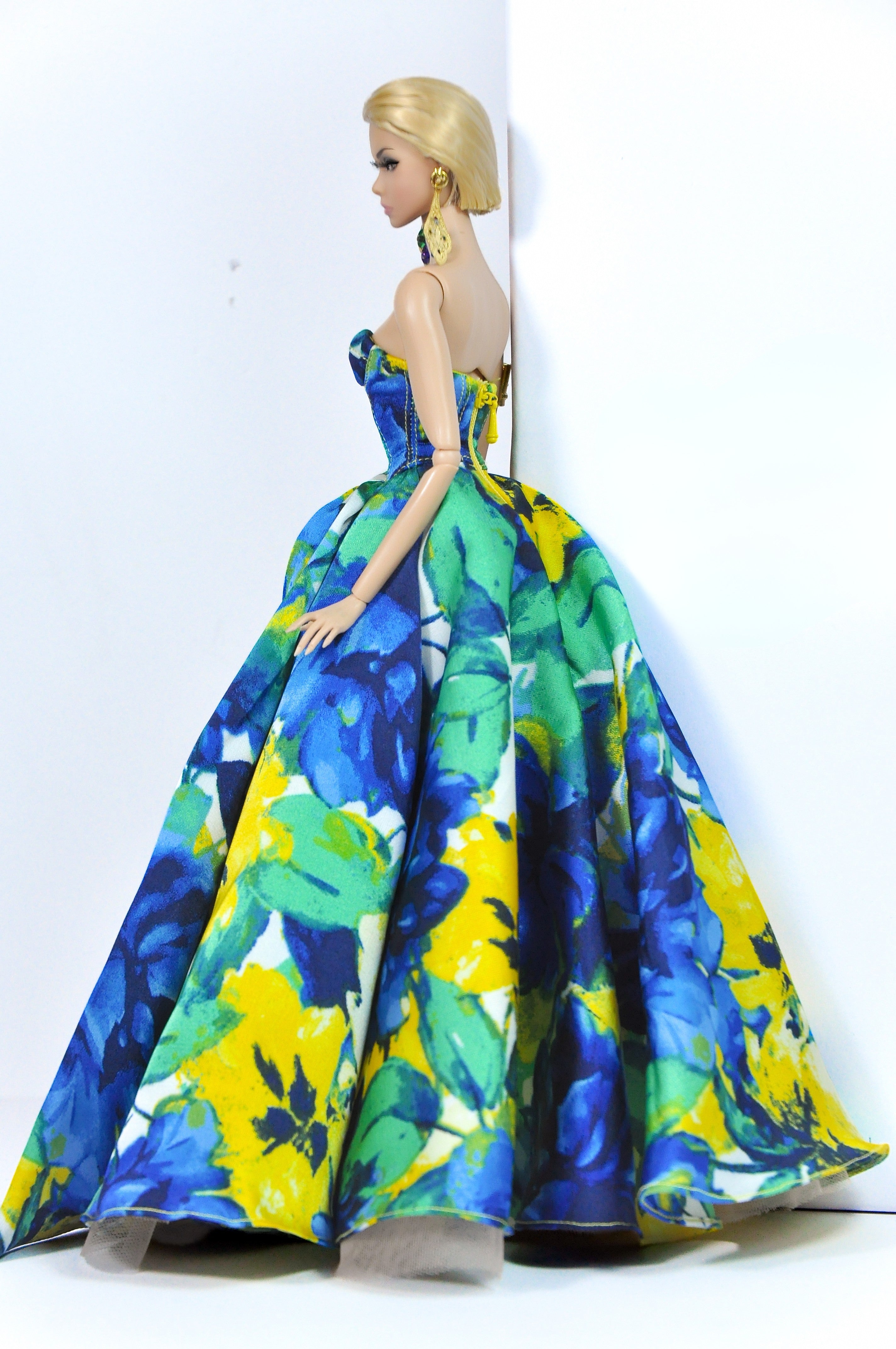 Tropical Bloom Evening Gown – Fashion Royalty 6.0 Doll Clothes