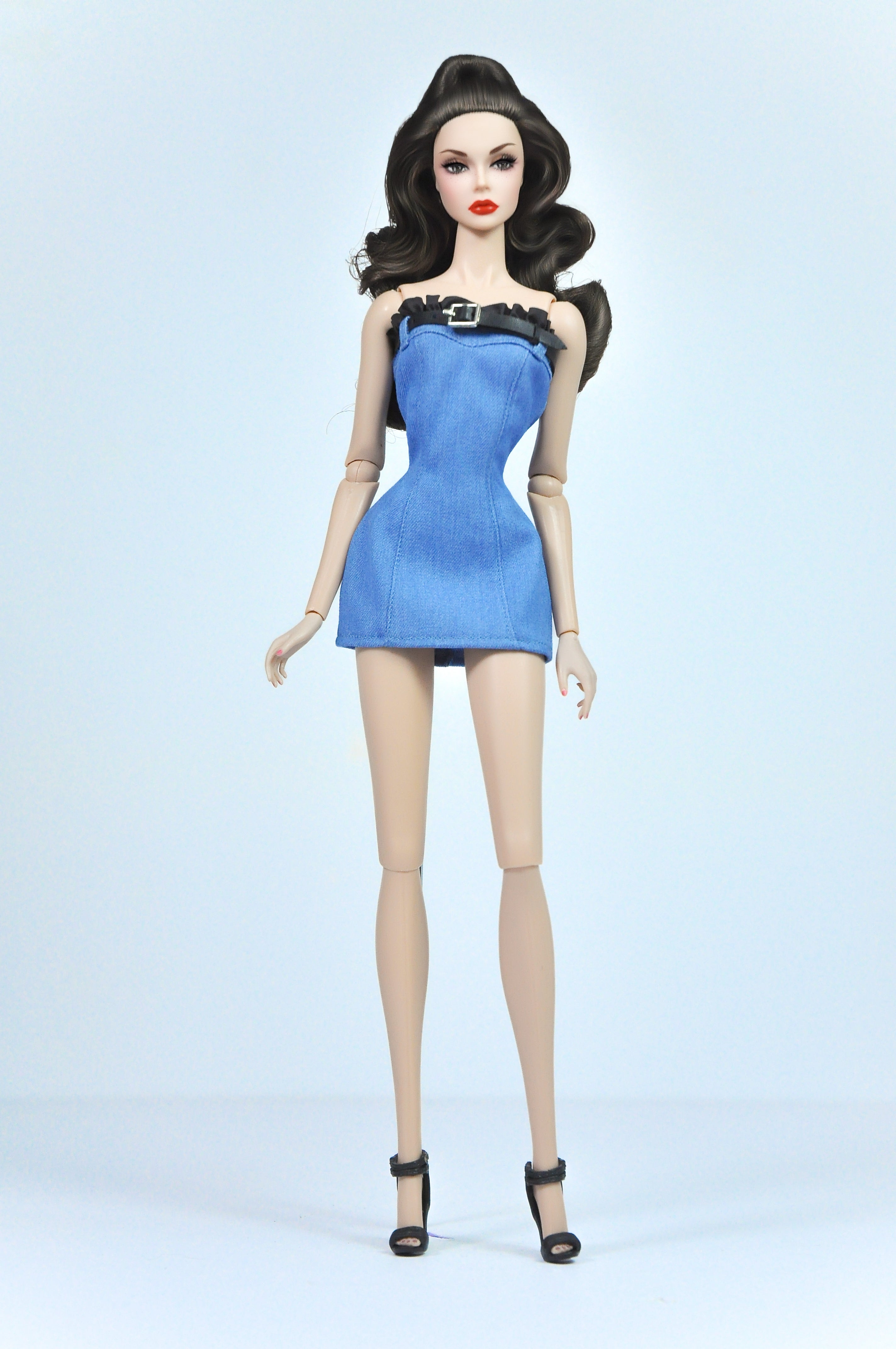Handmade Fashion Doll Clothes – Limited Clearance Collection - Denim bustier dress