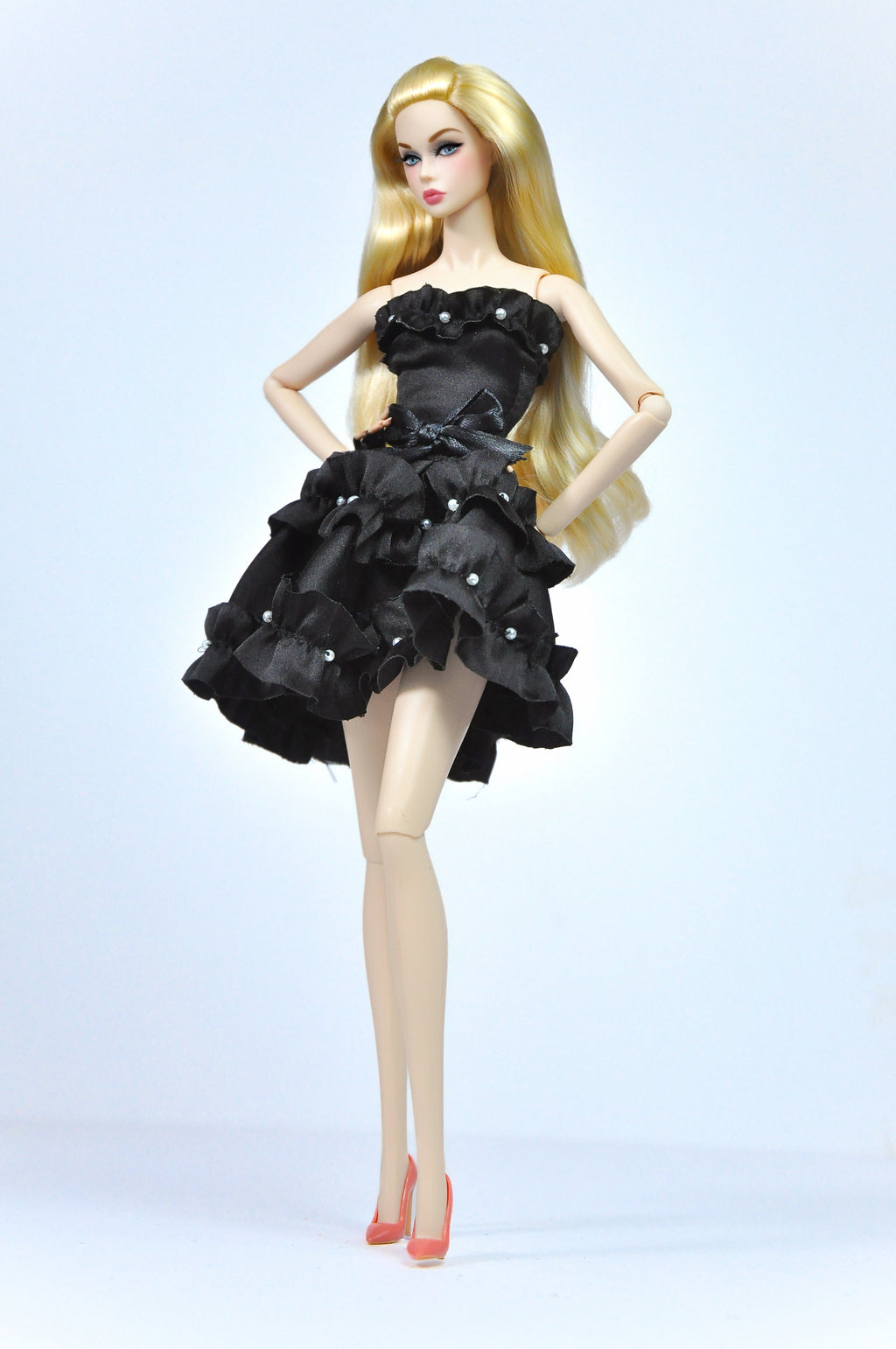 BASIC | Midnight Pearl Ruffle Dress – Fashion Royalty 6.0 / NU Face