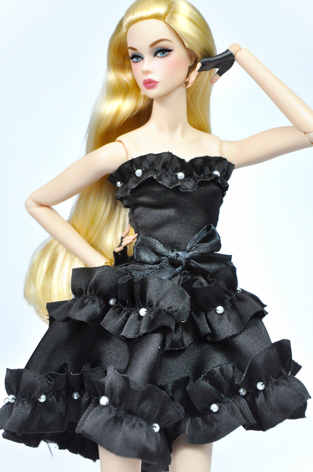 BASIC | Midnight Pearl Ruffle Dress – Fashion Royalty 6.0 / NU Face